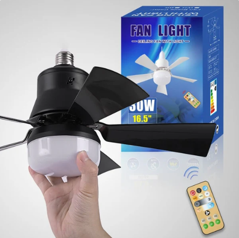 🏆LAST DAY SALE 50% OFF🔥SmartBreez™ 40W LED Ceiling Fan Light – 20.5” Ultra-Quiet with Remote 🎯 | E27 + FREE B22 Adapter 🔌 | For Bedroom 😴, Kitchen 👩🍳 & Garage 🛠️ – UK Ready! 🇬🇧