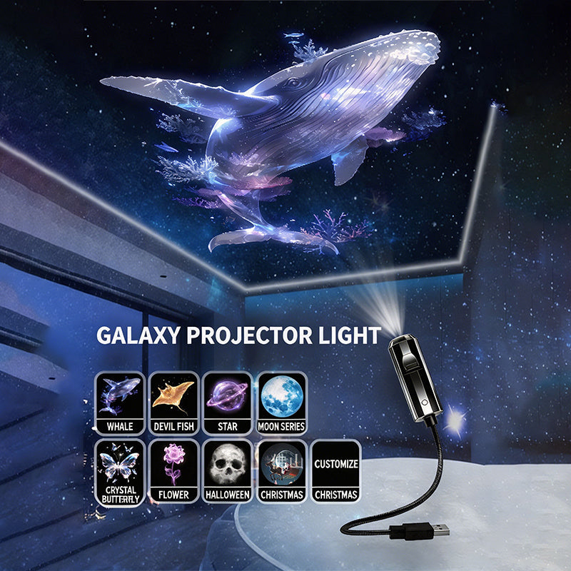 🌙 Transform Your Room Into a Dreamy Galaxy in Seconds Portable USB Star & Moon Projector for Relaxing Ambient Lighting