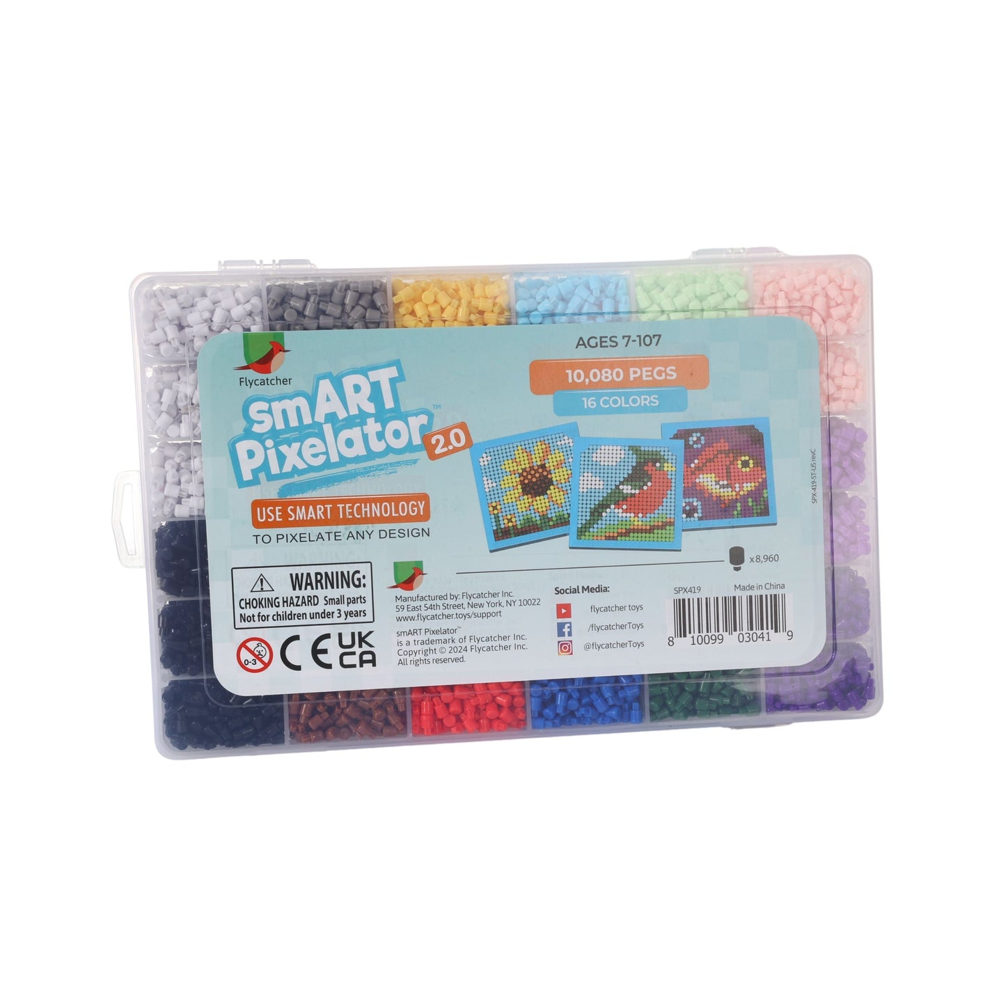 Peg Refill Pack – 10,000 Colorful Pegs for smART Pixelator® 2.0