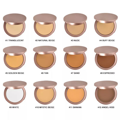 💜LAST DAY -BUY 1 GET 1 FREE💜⚡95K+ SOLD!✨Oil-Control Setting Compact Powder Foundation