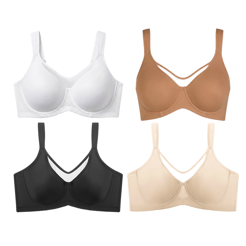 💐Women's Elegant Sheer Full Coverage Plus Size Bra