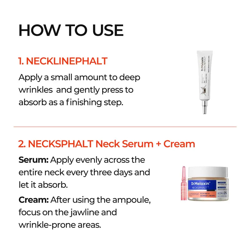[Dr.Melaxin Official] Perfect Neck Wrinkle Care Set Neck Firming Skin Care Set Neck cream Korean Cosmetics