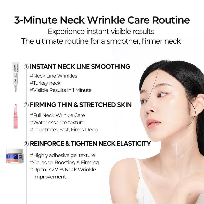 [Dr.Melaxin Official] Perfect Neck Wrinkle Care Set Neck Firming Skin Care Set Neck cream Korean Cosmetics