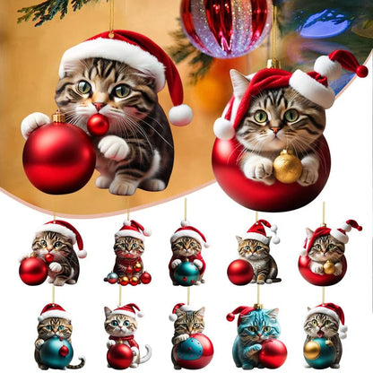 🎅🏻Christmas Cat Ornaments😻