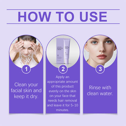 💥Gentle and Painless Facial Hair Removal Cream