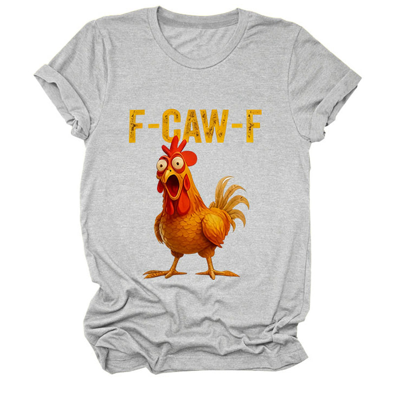 🔥 LAST DAY PROMOTION🔥Cotton Unisex Funny F-Caw-F Chicken Shirt