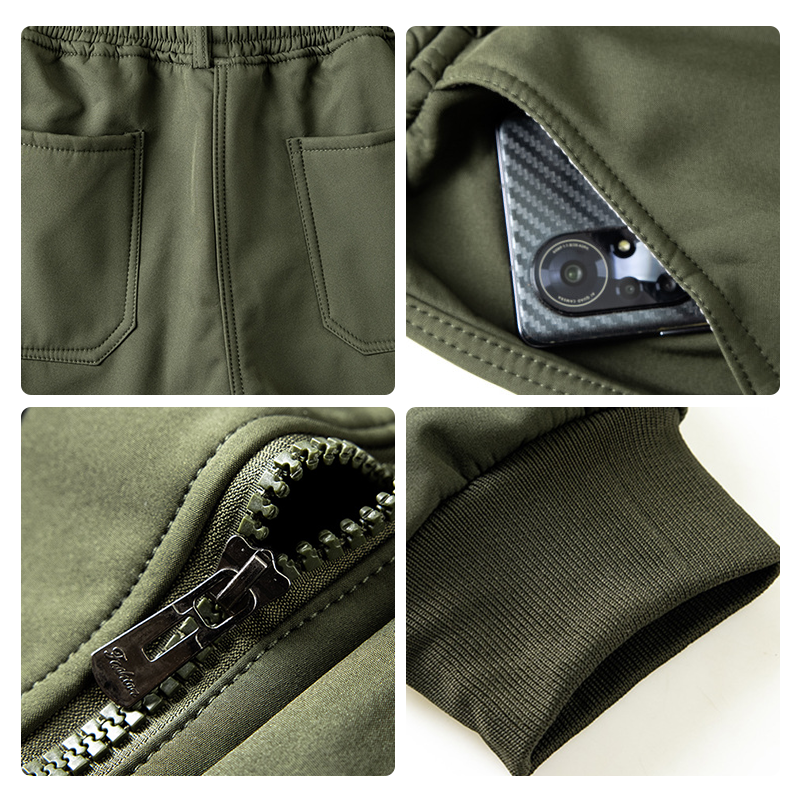 Men's Insulated Windproof Jacket & Pants Set