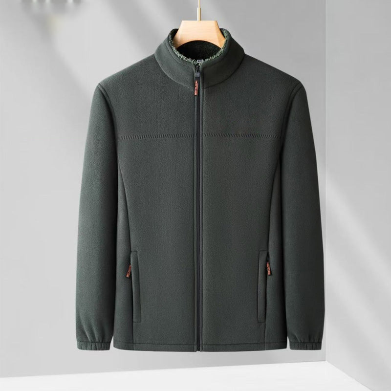 Men's Winter Warm Zipper Coats with Pockets